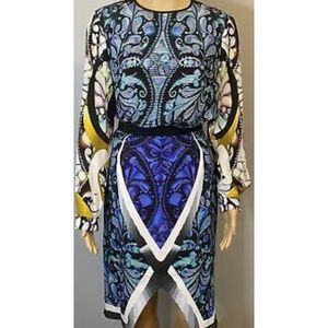 Peter Pilotto Woven Digital Print Spiral Skirt & Tahlia Top SZ UK 8/10 - US 4/6
